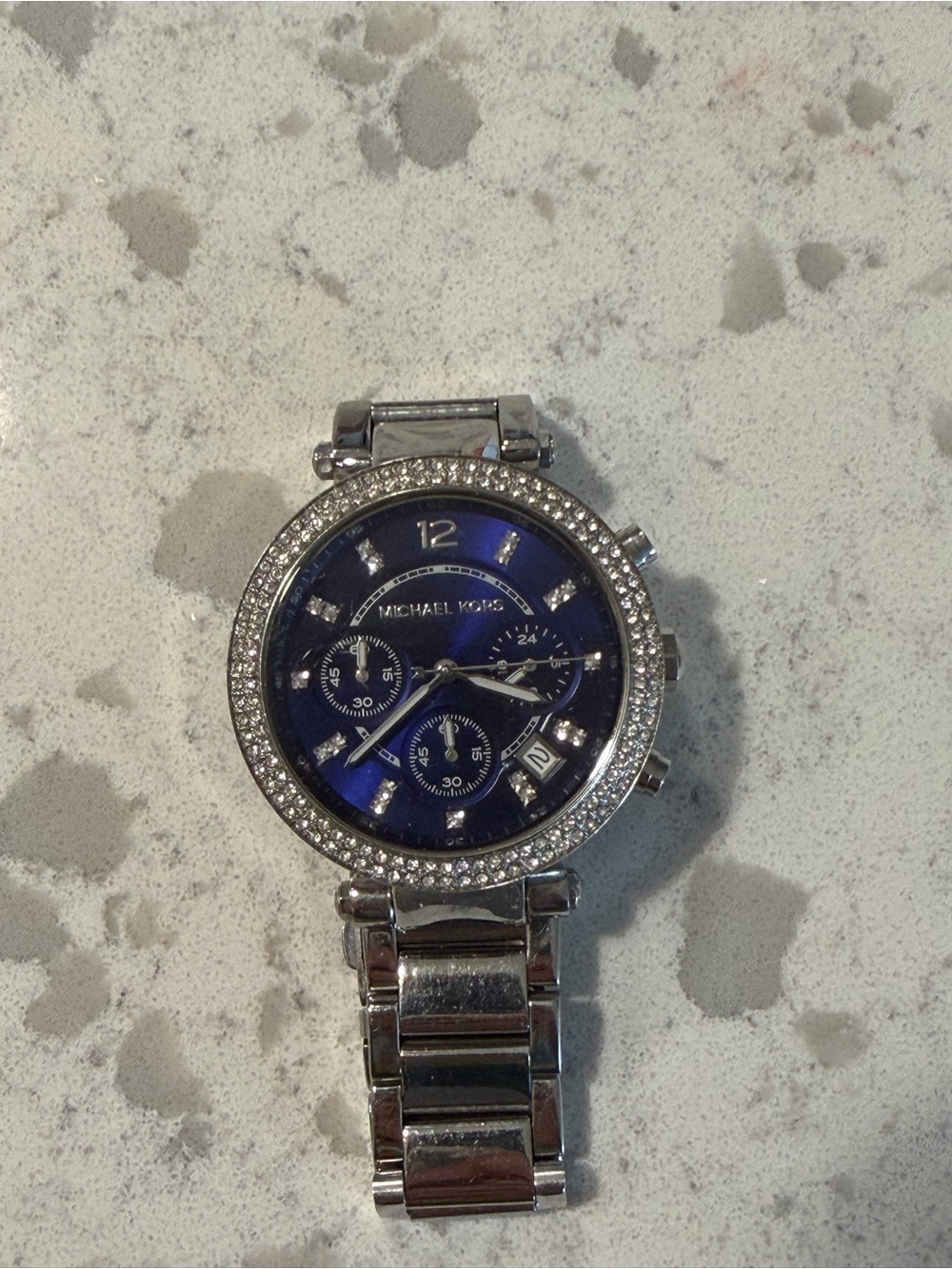 Michael Kors Women's Parker Watch Stainless Steel Blue Dial (READ DESCRIPTION) - Picture 4 of 5